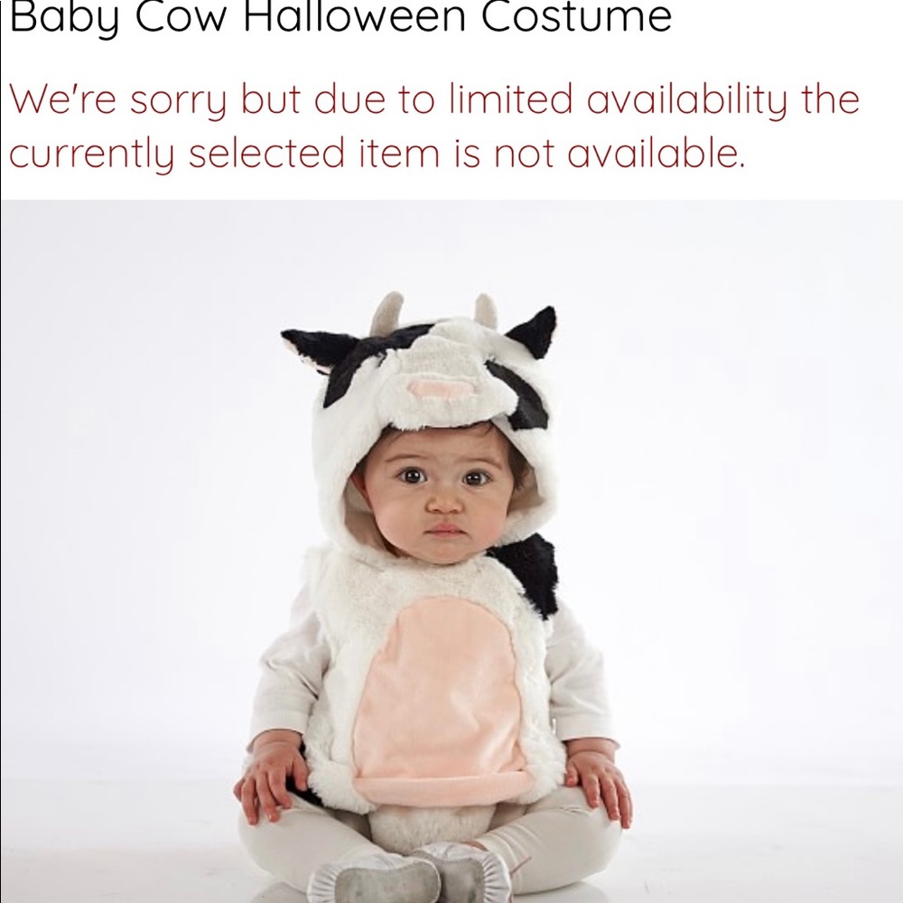 Baby Cow Costume